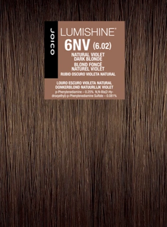Joico Lumishine Permanent Créme - 6NV (6.02) Natural Violet Dark Blonde Hajfesték 74ml főképe